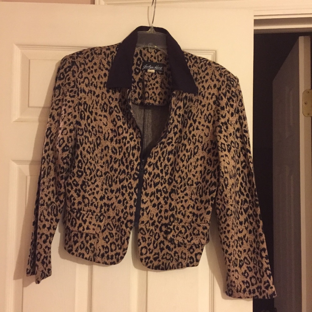 Jaclyn Hart leopard print jacket